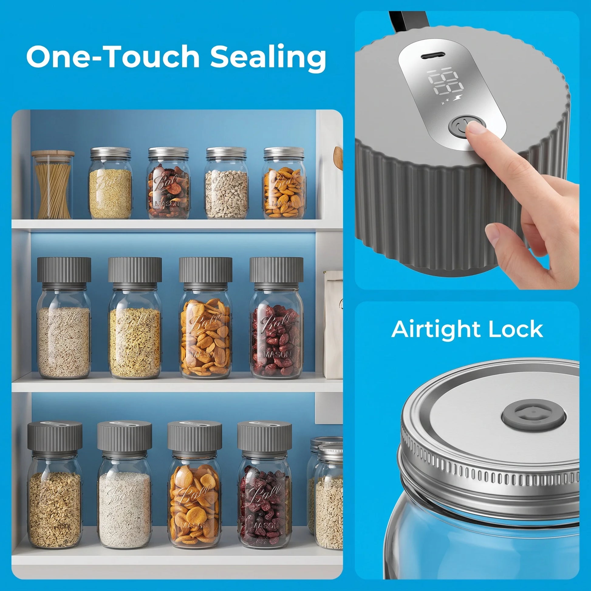 Three In One Electric Mason Jar Sealing Machine With Lids by S And B Enterprise
