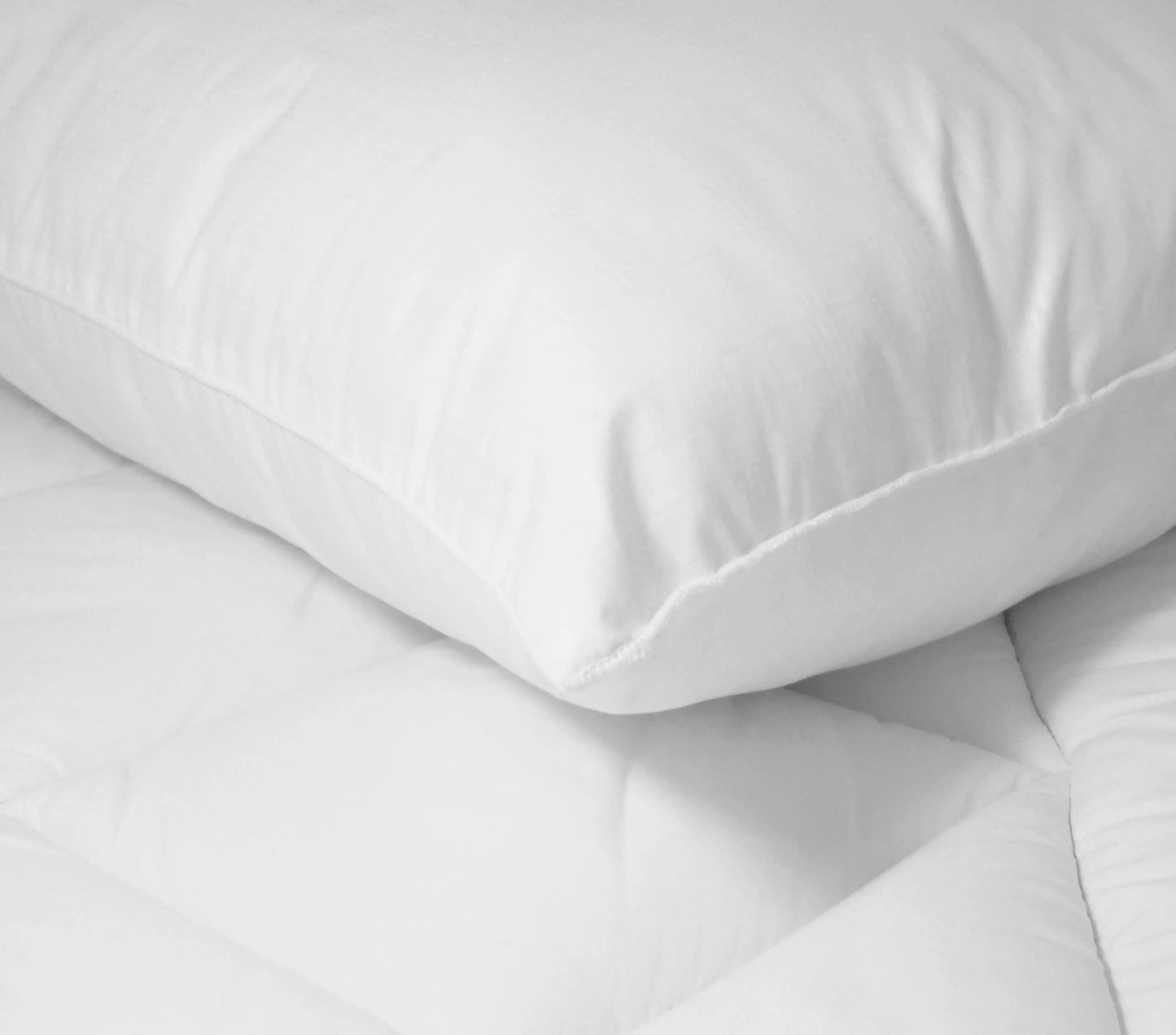2-pack white Comfort Complete Bed Pillows, Standard/Queen size