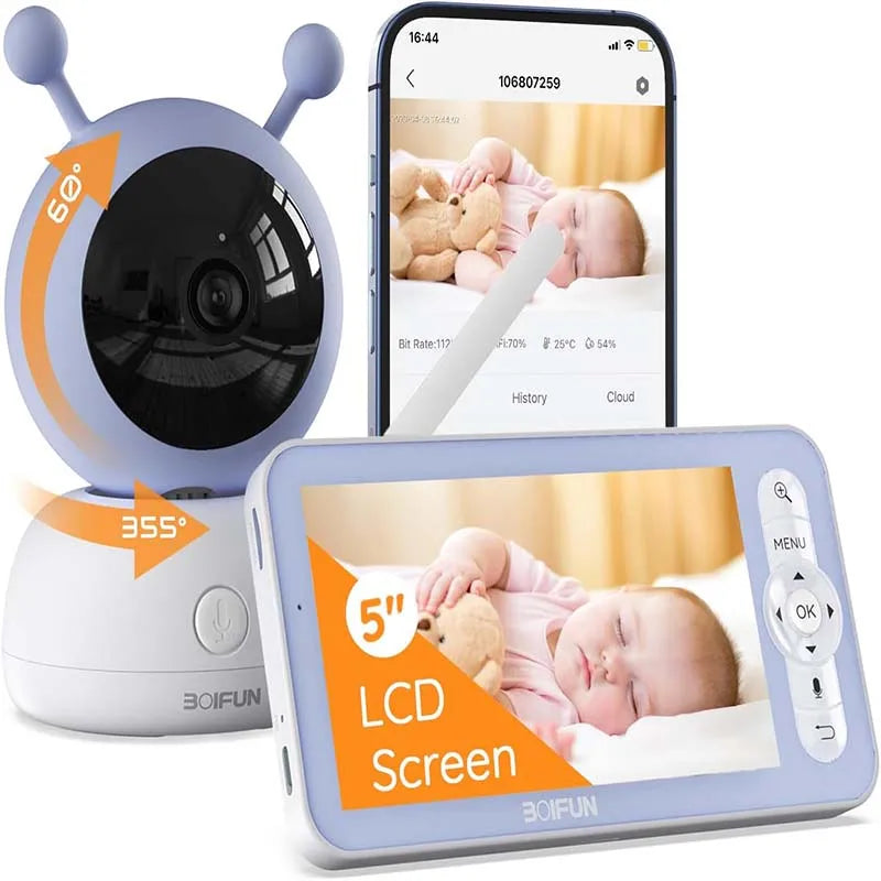BOIFUN WiFi Baby Monitor With Night Vision And Two-Way Talk by S And B Enterprise