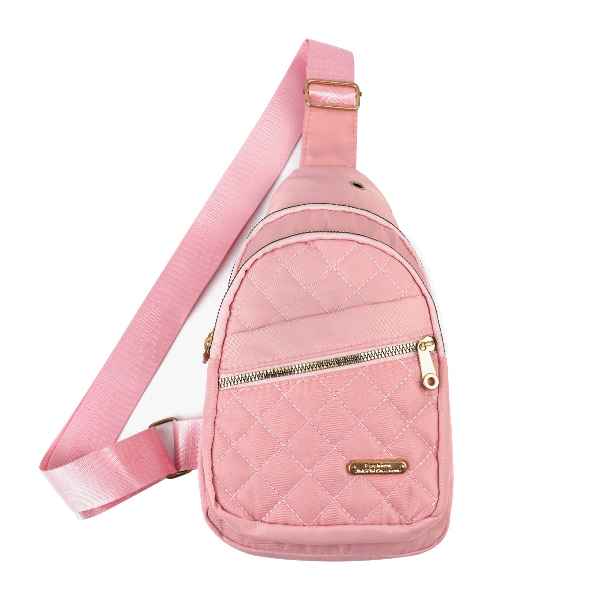 NONECN Adjustable Quilted Sling Backpack For Men And Women Travel
