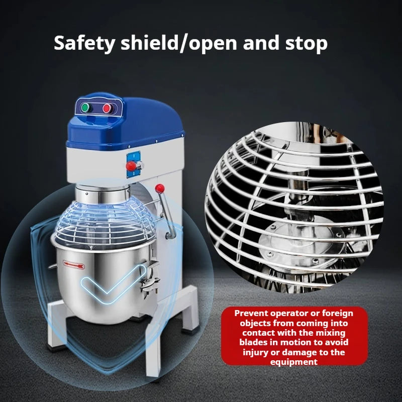 Automatic Dough Mixer And Egg Beater For Bakeries Commercial Grade