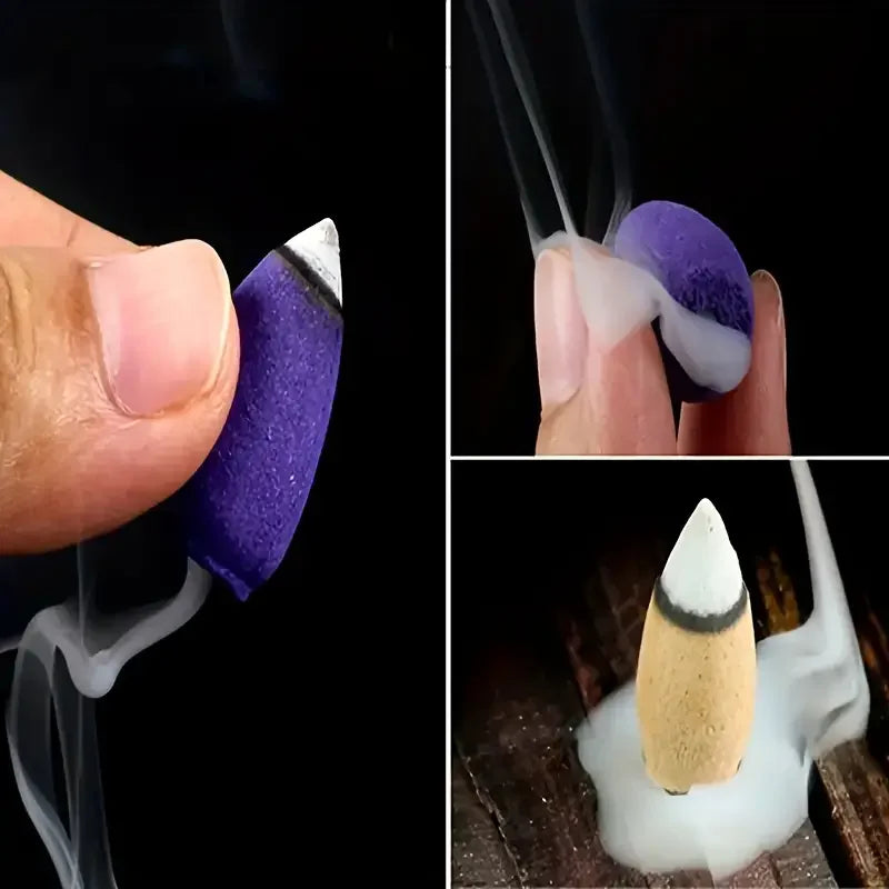 Mixed Waterfall Backflow Incense Cones Lavender Sandal Multi Scented by S And B Enterprise