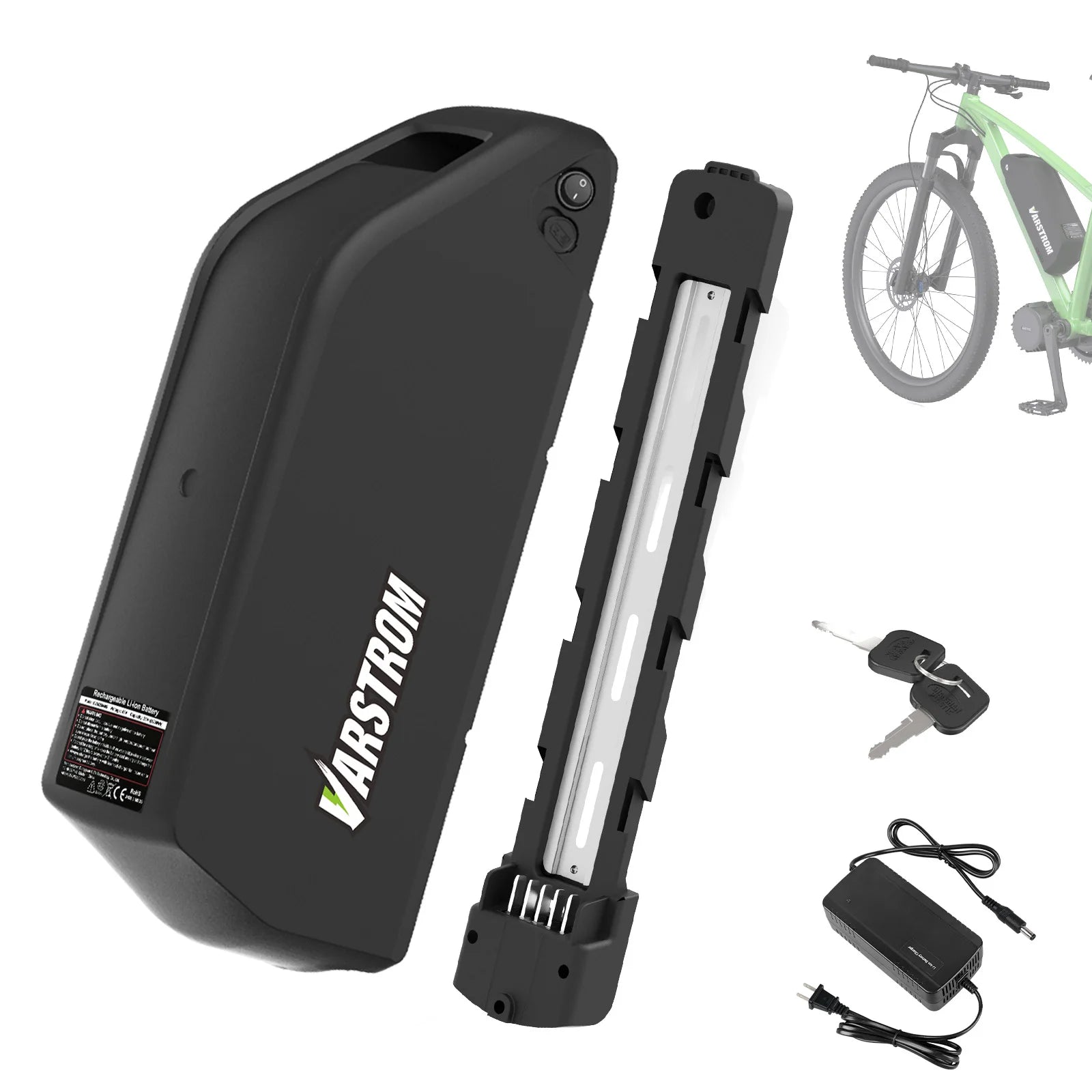 Varstrom Ebike Battery 48V 20Ah 40A BMS Downtube Pack by S And B Enterprise