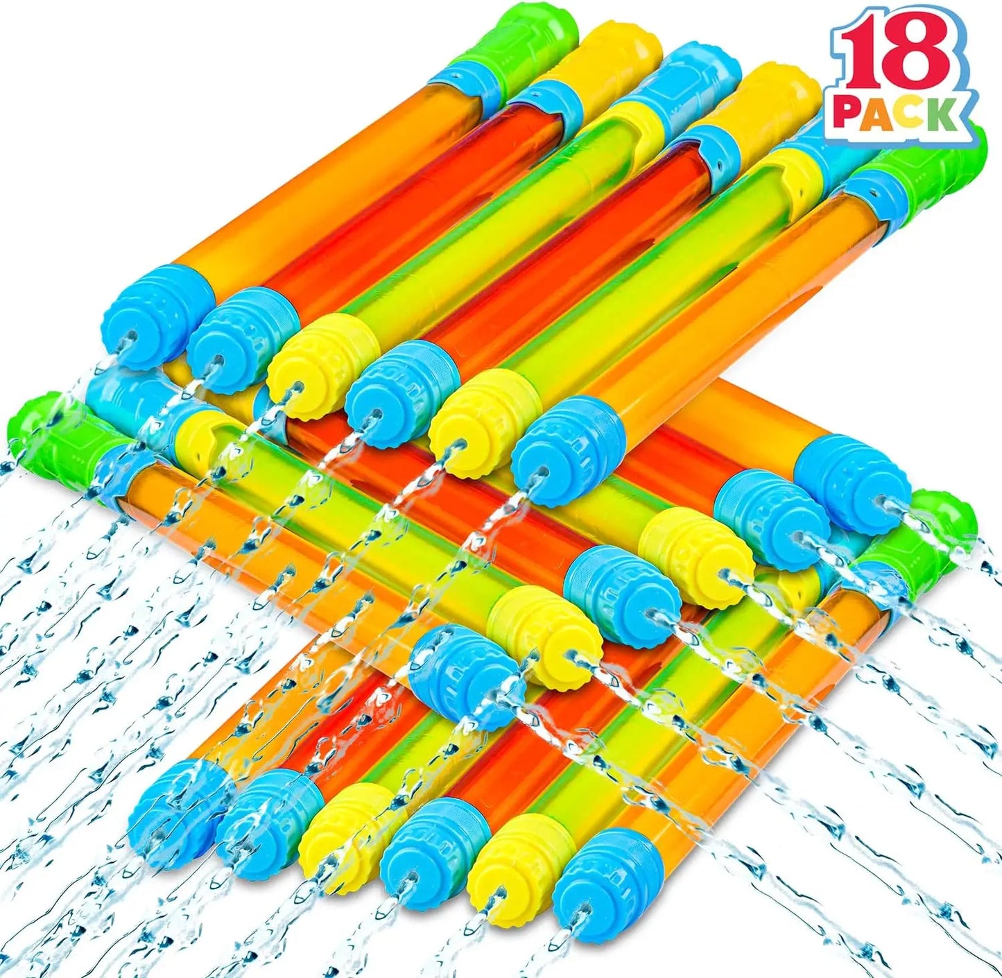Joyfy 18-Pack Water Gun Set For Summer Outdoor Pool Fun