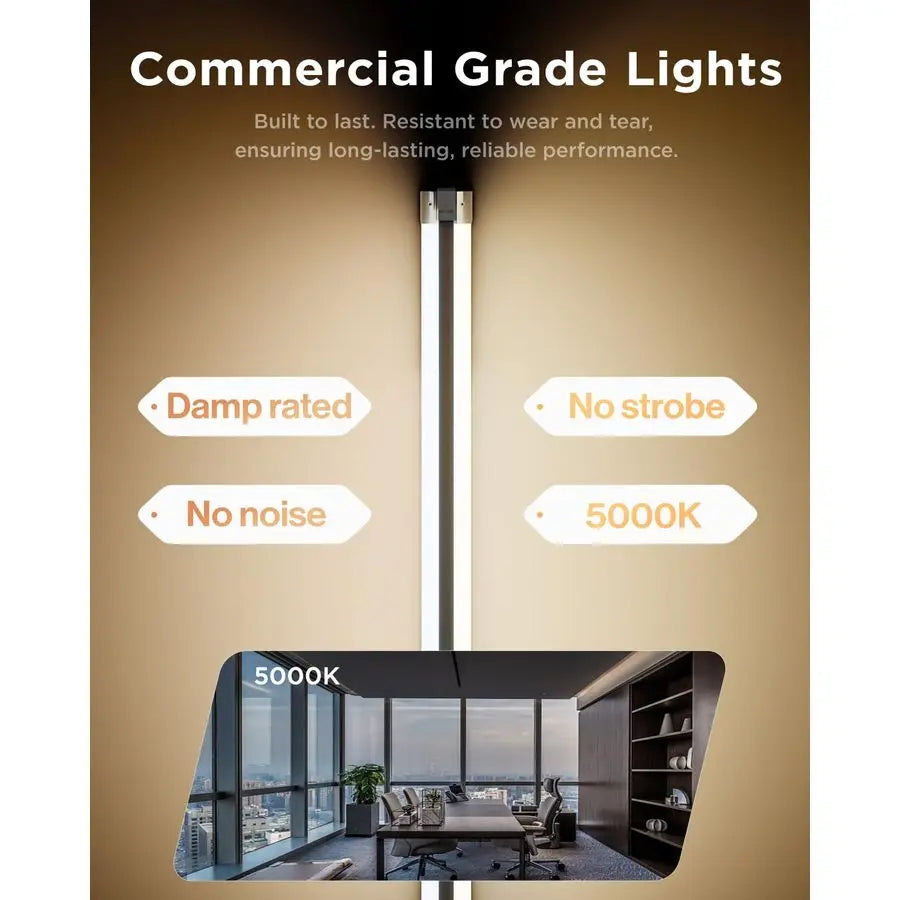 LED Shop Lights 10 Pack For Workshop Linkable Garage Lighting