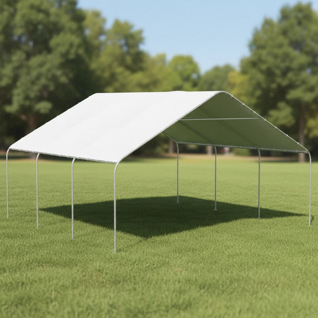 Heavy Duty Carport Canopy Portable Garage With Galvanized Steel Frame by S And B Enterprise