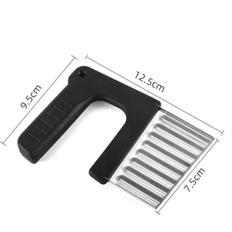 Stainless Steel Potato Chip Slicer And Wavy Crinkle Cutter French Fry Maker by S And B Enterprise