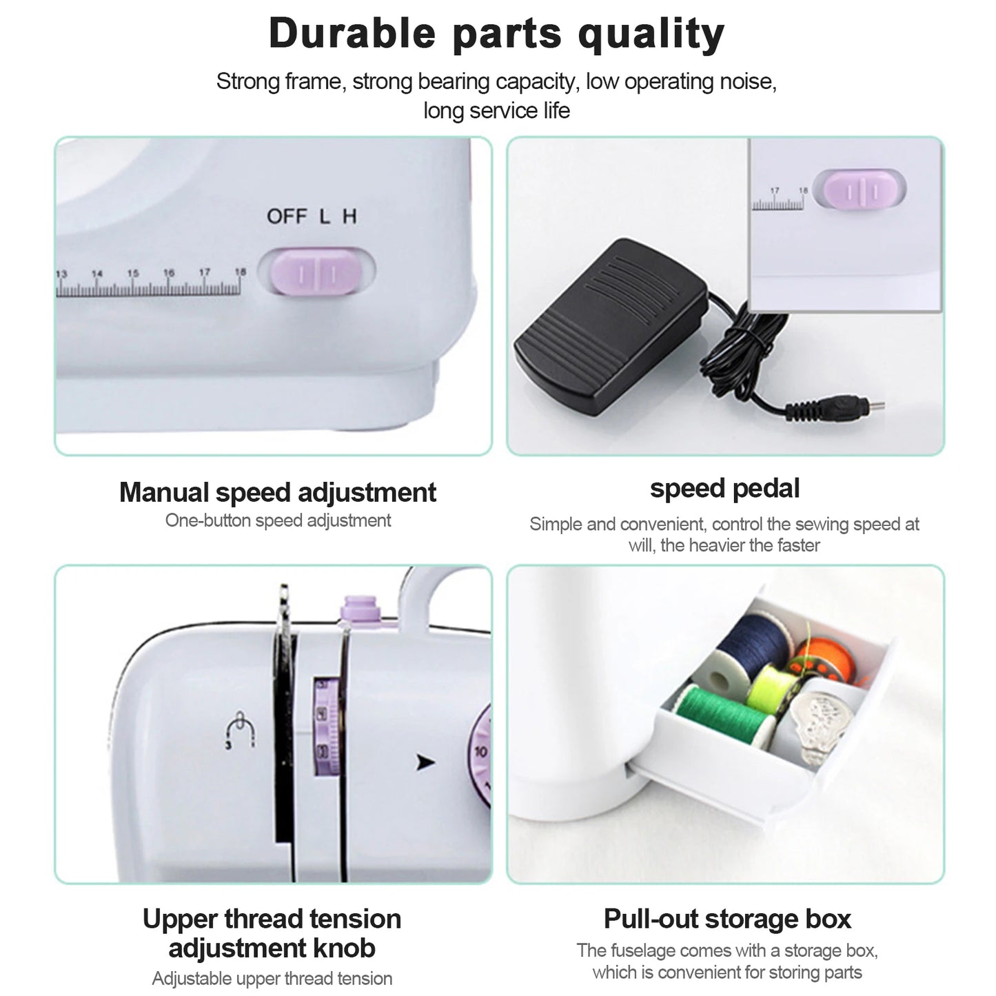 12 Stitch Mini Electric Sewing Machine for Home Use by S And B Enterprise