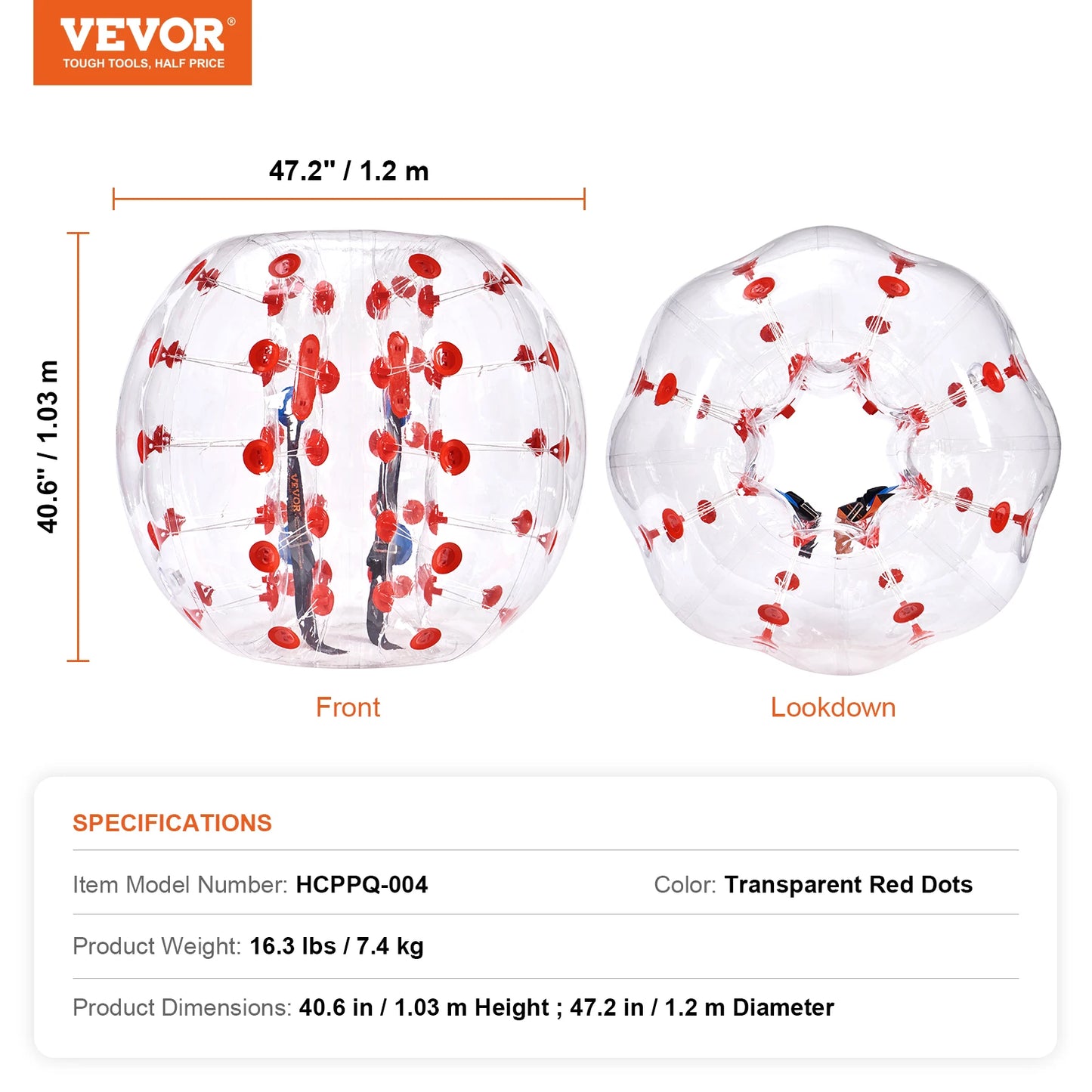 SucceBuy Inflatable Bumper Ball Zorb Balls for Teen and Adult Fun