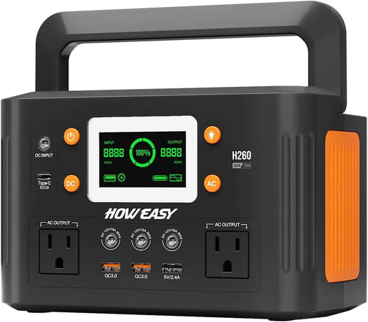 Portable Power Station 260W With 65W PD And 48000mAh Battery