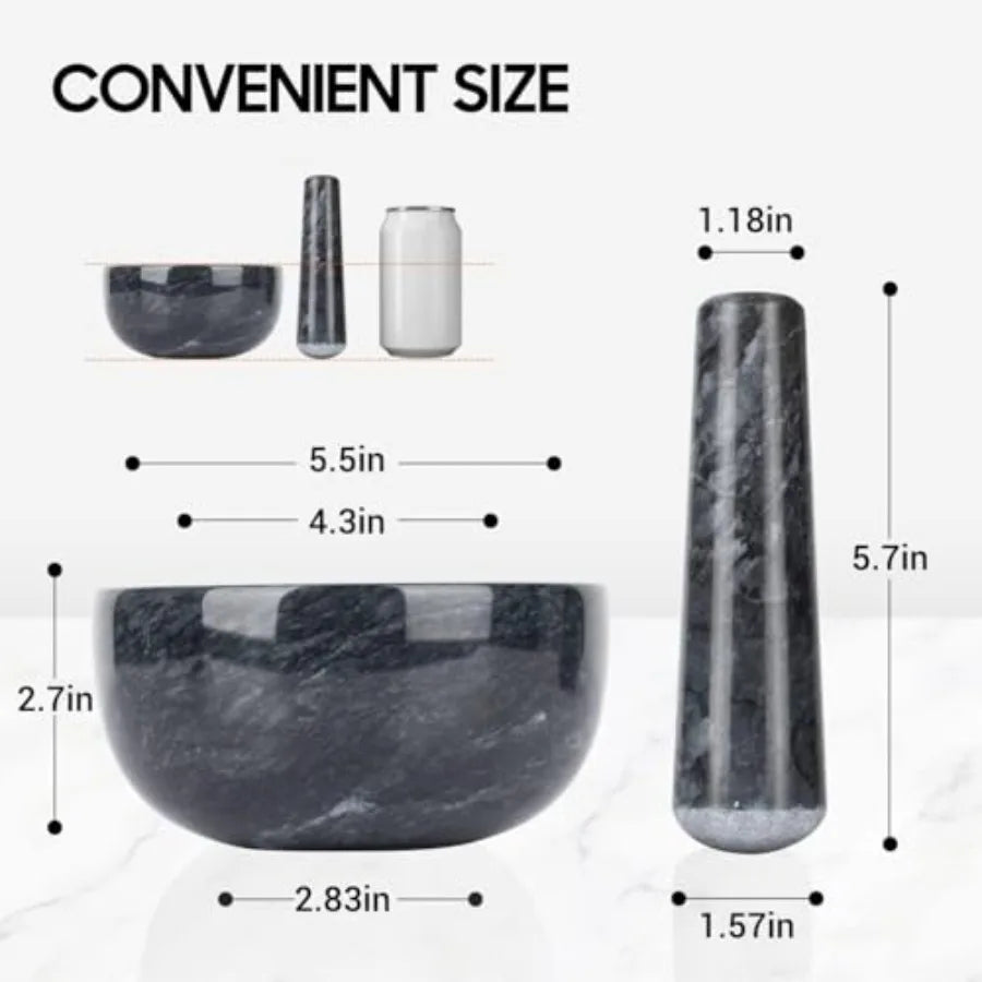 MDNGHerb Spice Tools Marble Mortar And Pestle Set