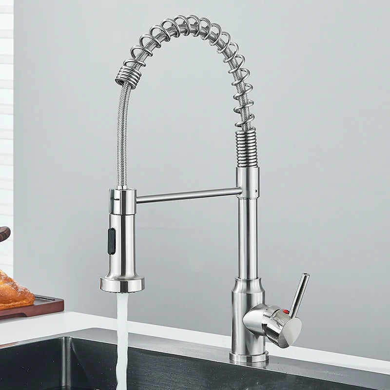 Rozin Pull Down Kitchen Faucet With 360 Swivel Sprayer