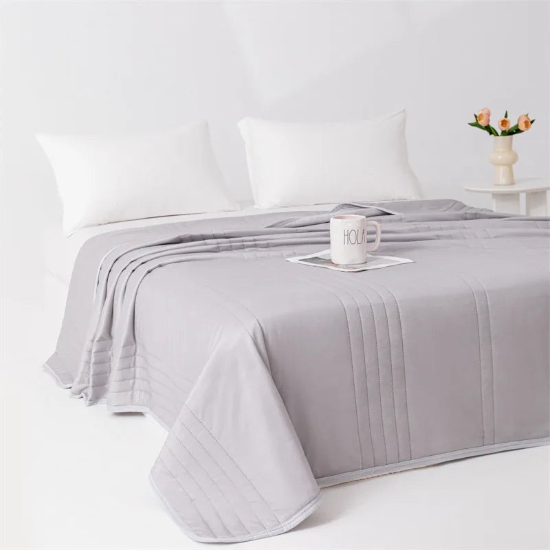 KDV Cooling Summer Blanket Lightweight Polyester Washable Breathable Comforter by S And B Enterprise