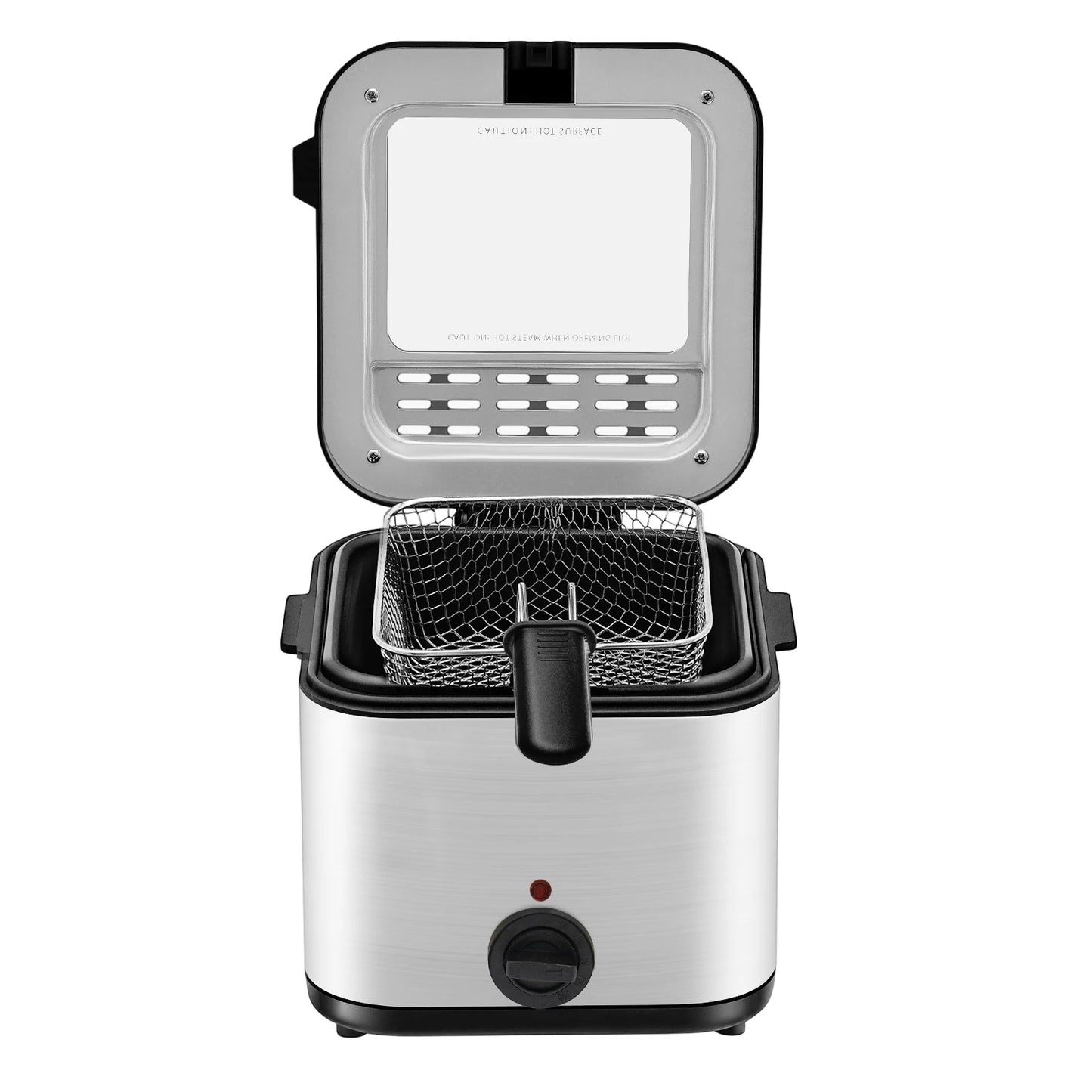 Deep Fryers 2.64Gal Large Capacity Electric Deep Fryer 1000W Fast Heating Stainless Steel Triple Layer Insulation Anti-Scald Rustproof Durable Home Kitchen 110V Commercial Grade Cooking Oil Fryer by S And B Enterprise