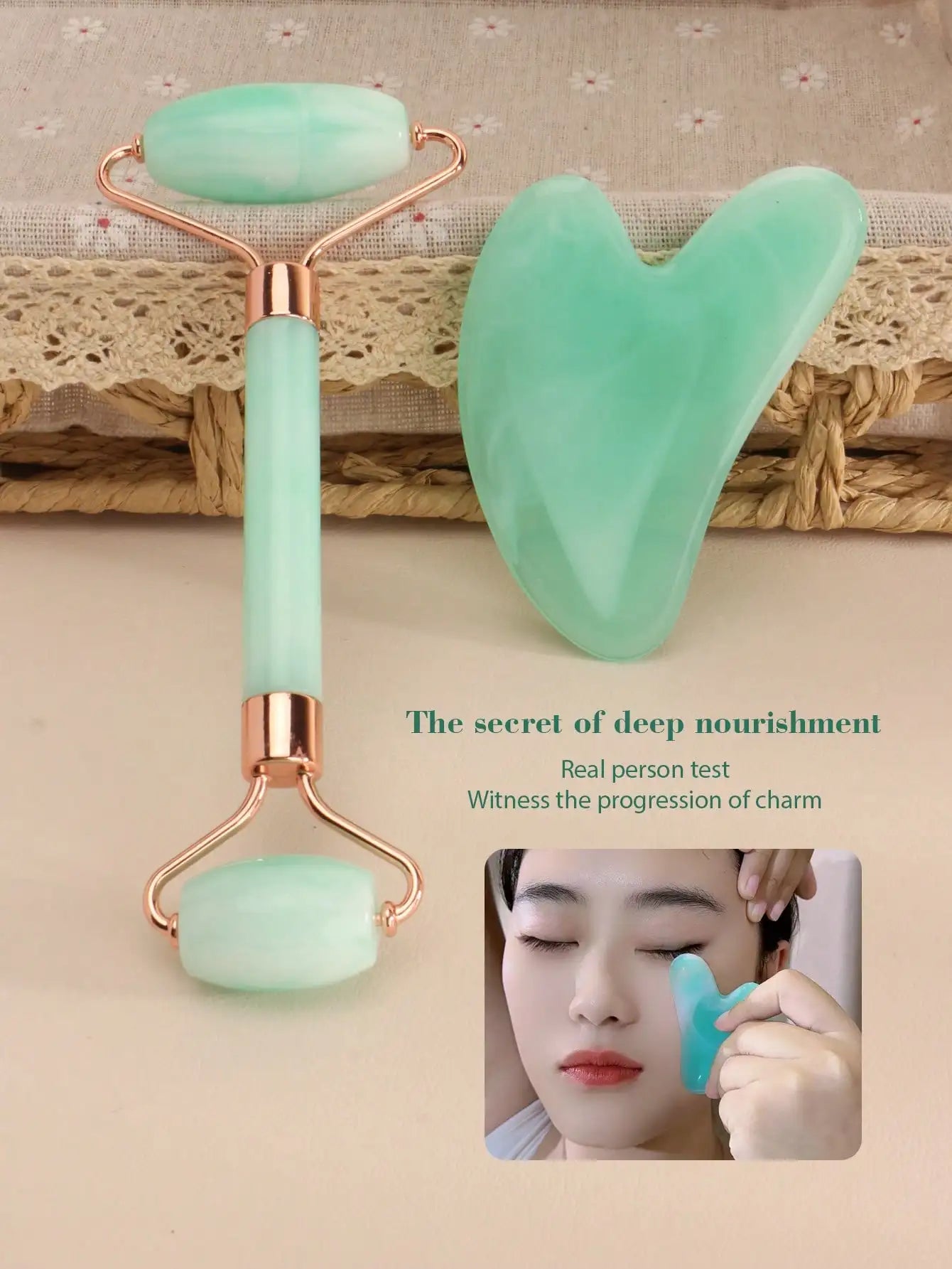 Facial Massage Scraping Beauty Tool Kit 3 Piece Set by S And B Enterprise
