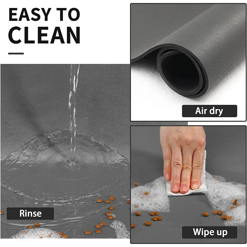 Pet Feeding Mat Absorbent Non Slip Quick Dry For Dogs