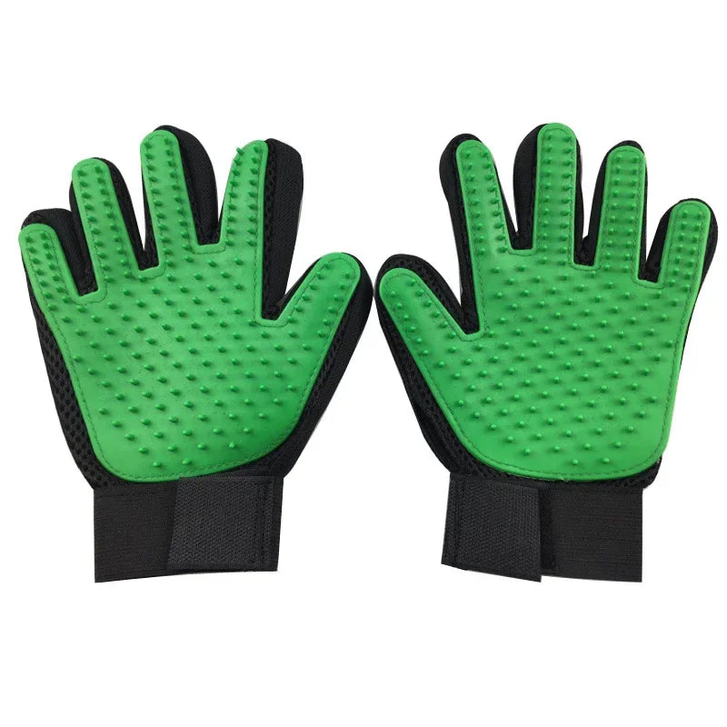 Pet Grooming Glove Silicone Fur Removal For Cats And Dogs by S And B Enterprise