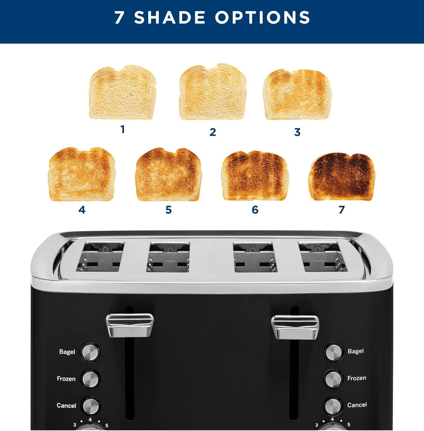 XMSJ Toaster With Extra Wide Slots For Bagels And Bread by S And B Enterprise
