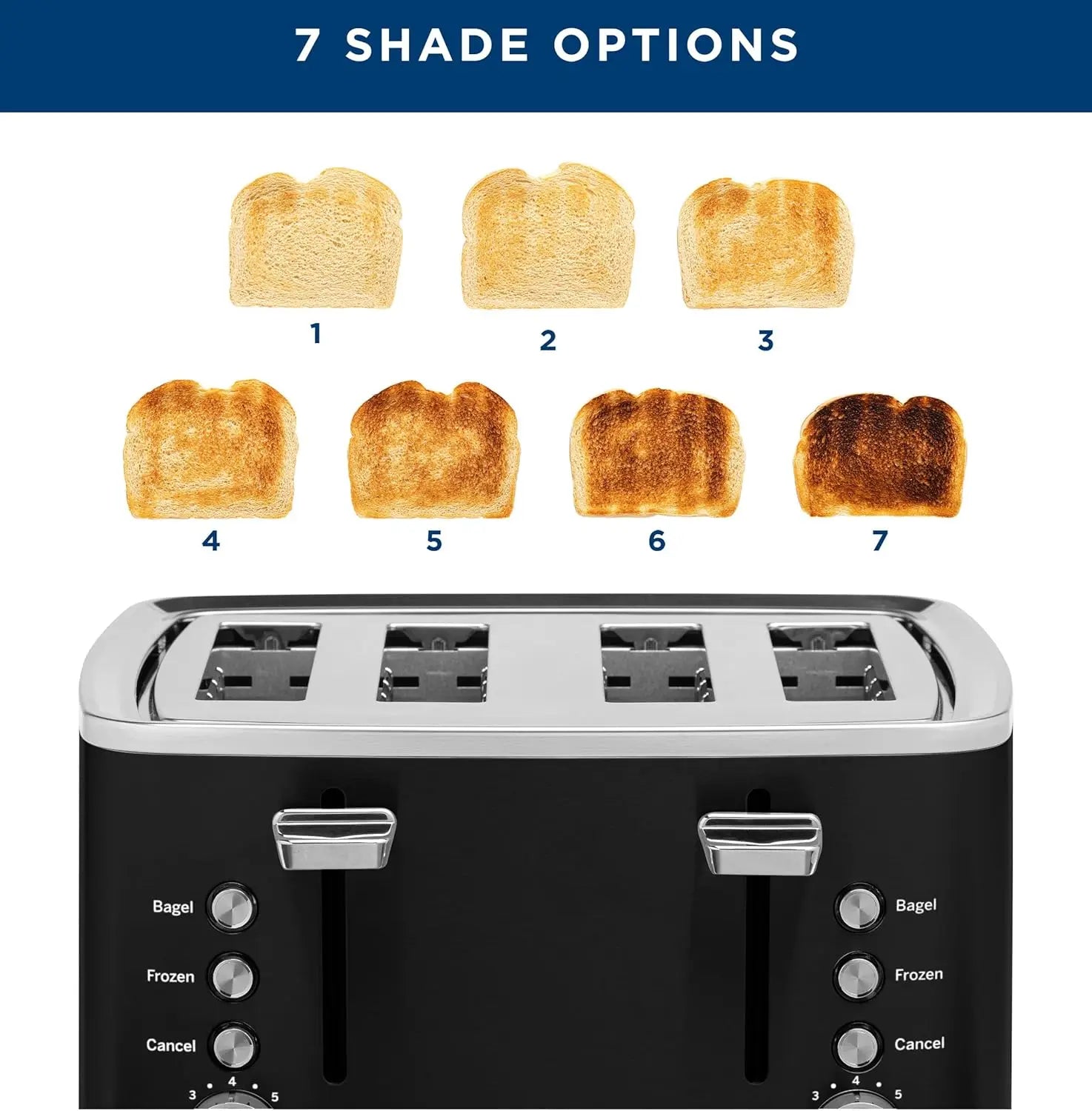 XMSJ Toaster With Extra Wide Slots For Bagels And Bread by S And B Enterprise