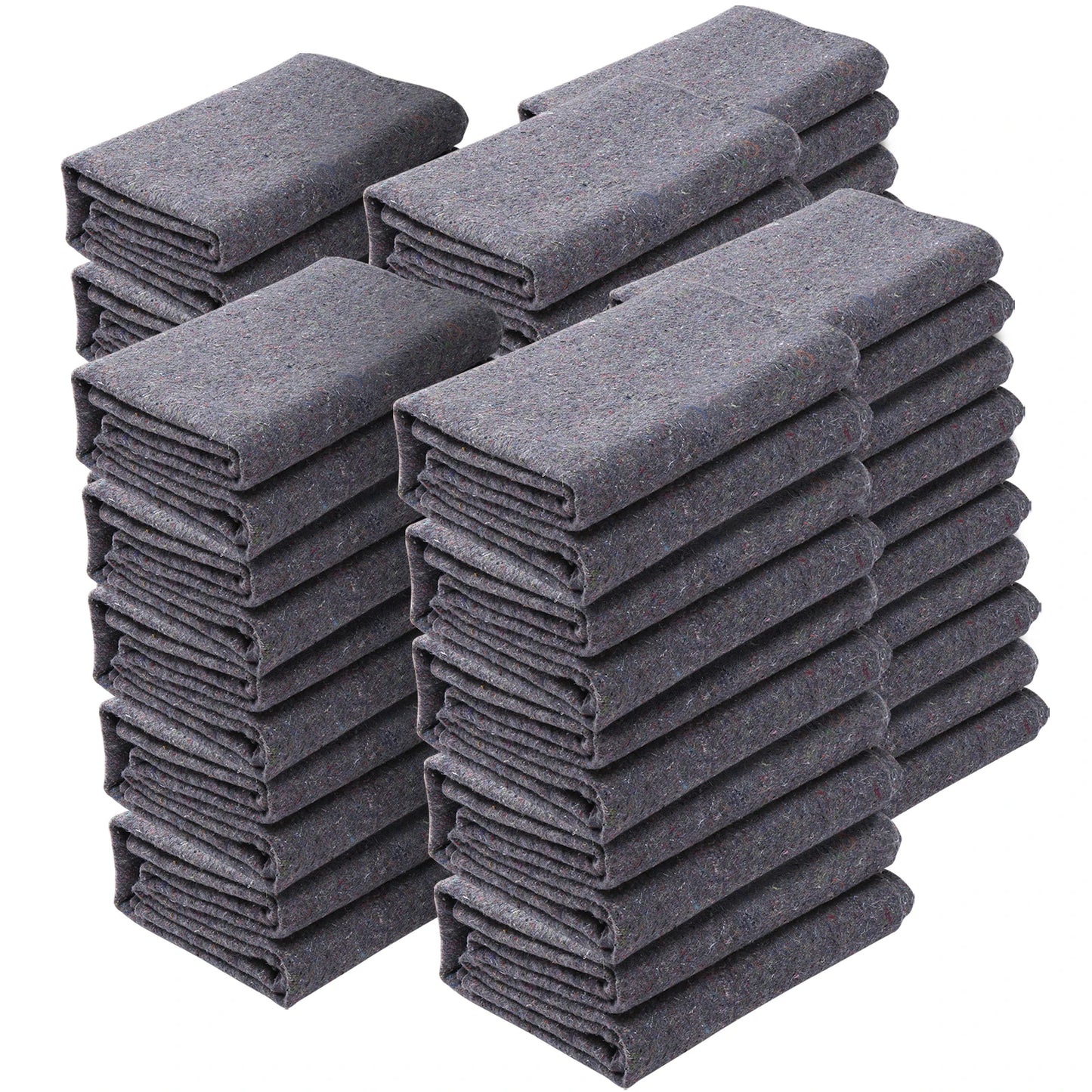 SucceBuy 12/24Packs Moving Blanket Recycled Cotton Heavy Duty Packing Shipping Mover Pads for Protect Furniture Floor Appliances by S And B Enterprise
