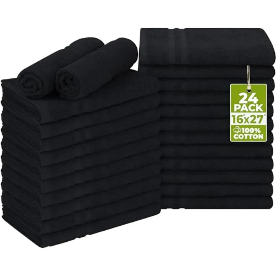 Bleach Safe Non Woven Hand Towels 24 Pack for Gym and Salon by S And B Enterprise