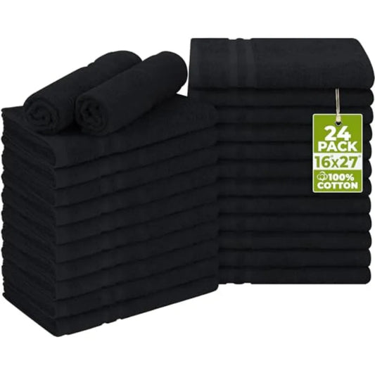 Bleach Safe Non Woven Hand Towels 24 Pack for Gym and Salon by S And B Enterprise