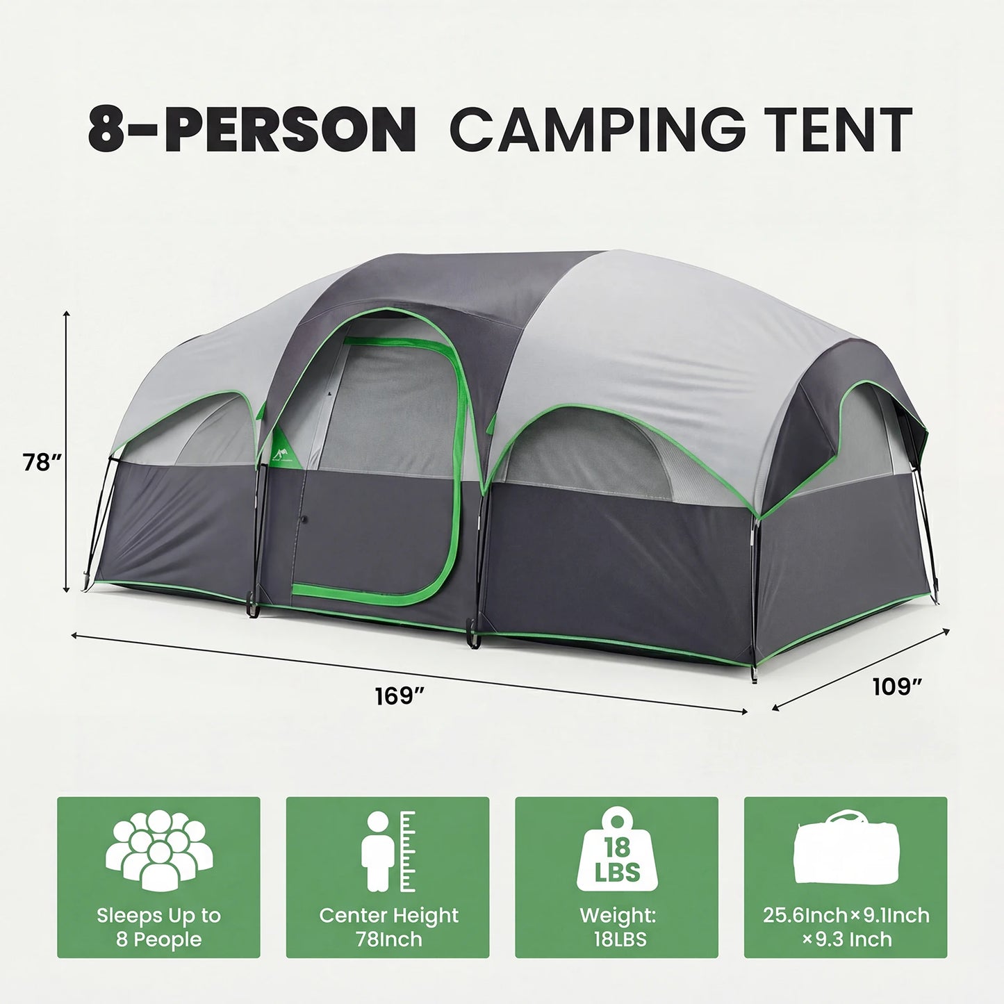 JHK Outdoor Instant Setup Waterproof Dome Tent For Family Picnics