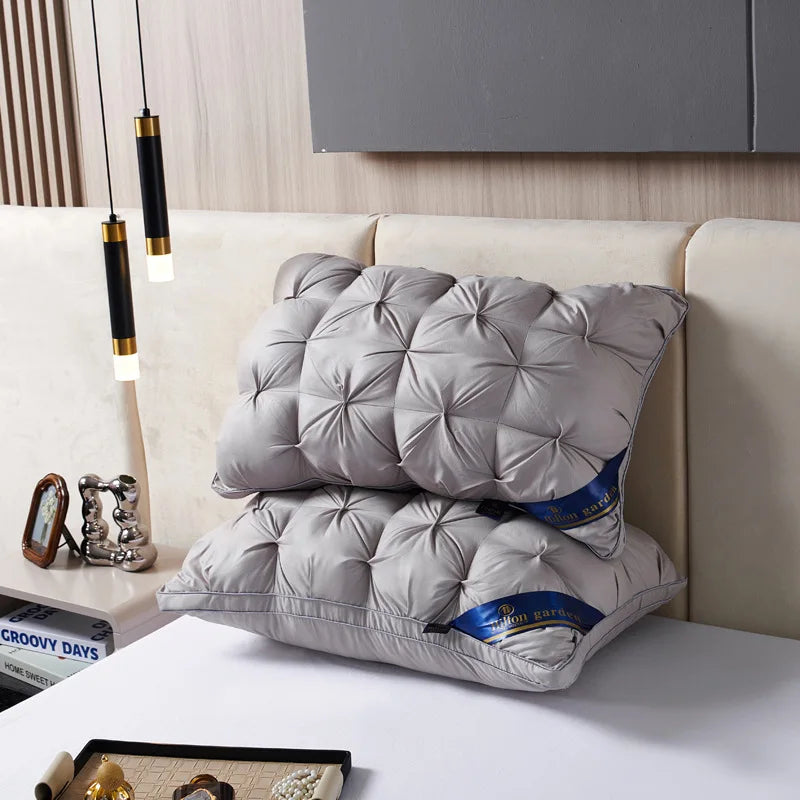 2-Piece Sleep Pillow Set, Soft Supportive Bed Pillows, Suitable for Back, Stomach, or Side Sleeping Luxury Hotel Pillows by S And B Enterprise