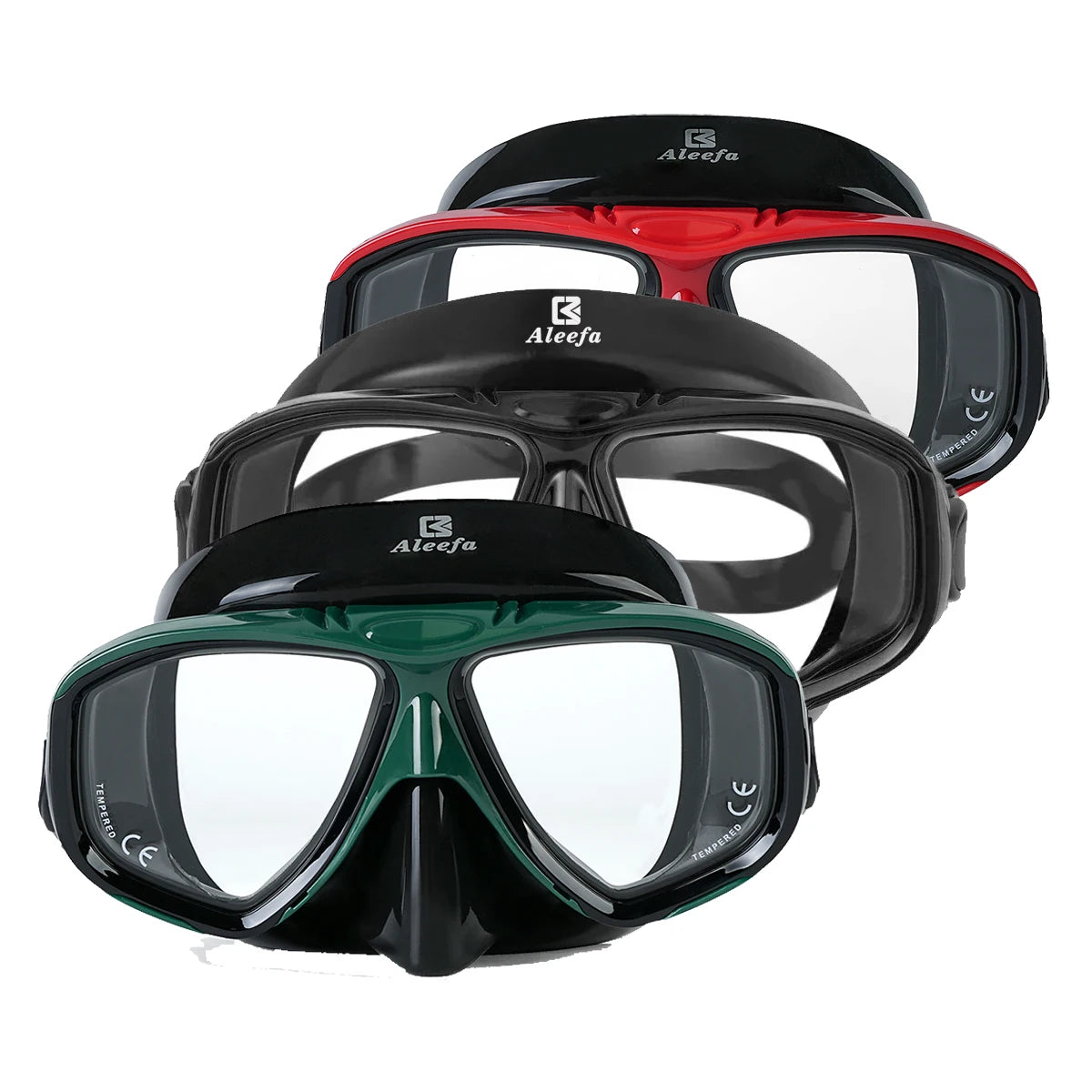 DIVE&SAIL Scuba Mask Snorkel Set Tempered Glass by S And B Enterprise