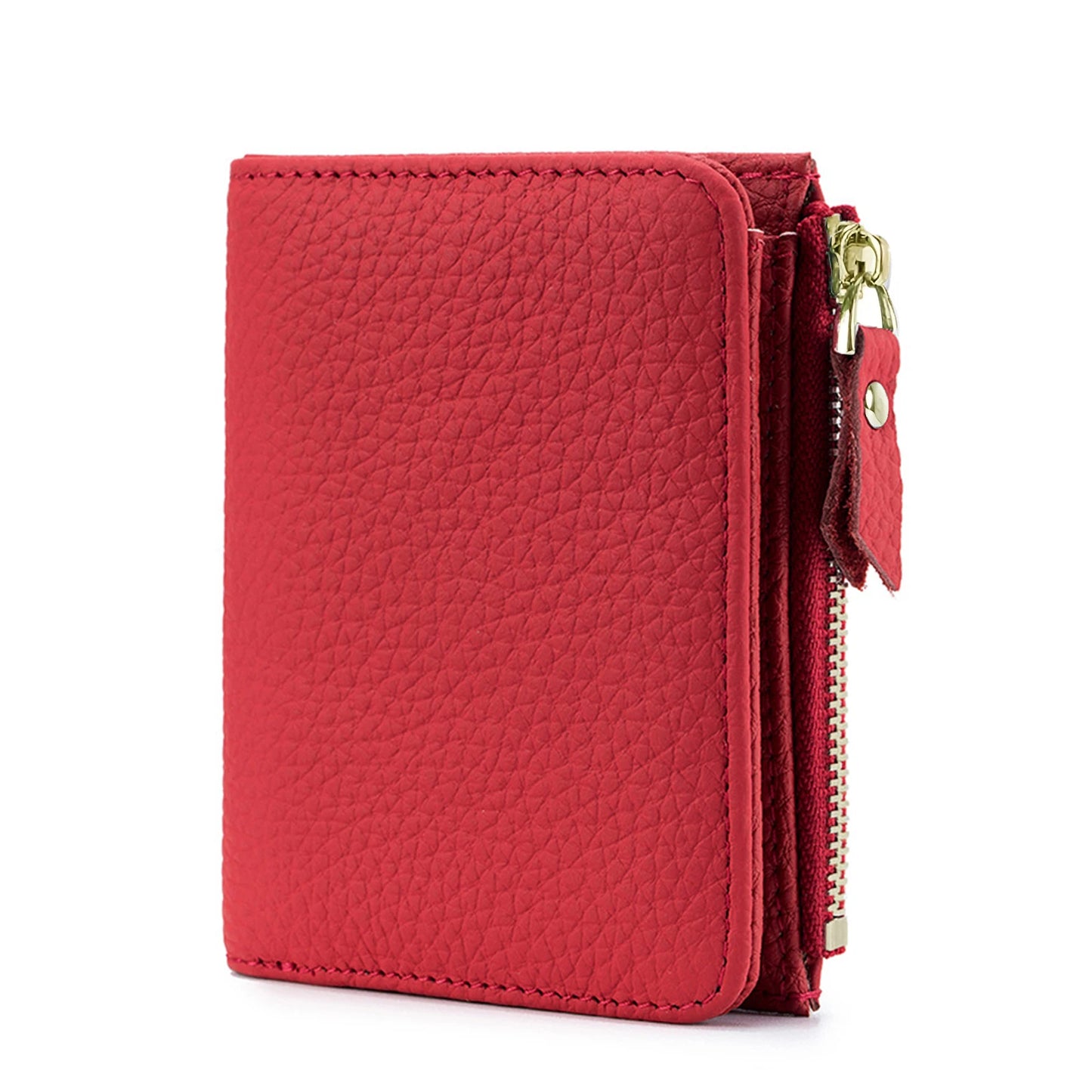Unisex RFID Zipper Wallet PU Card Holder Slim Coin Purse