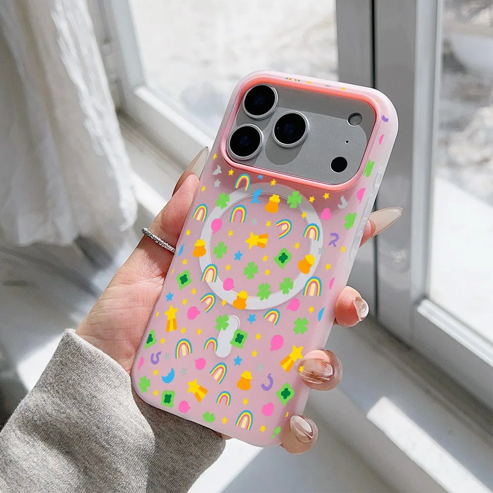 CHUBAN Whimsy Pattern Jelly Phone Case Shockproof Protection
