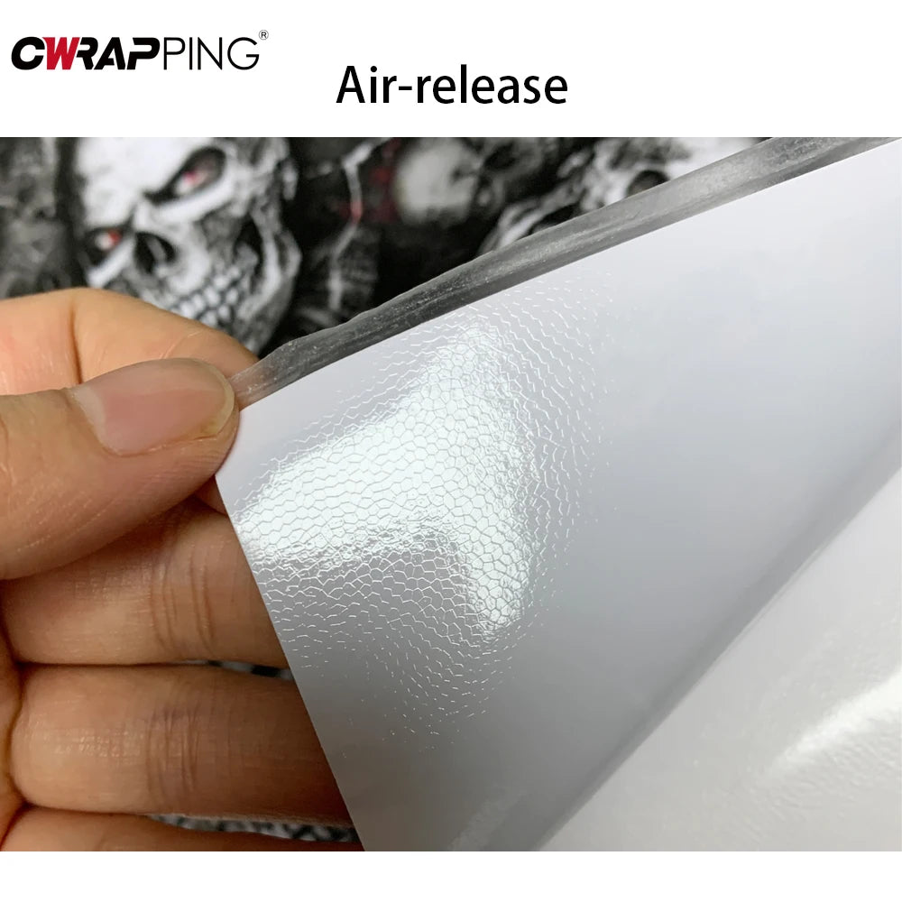 Skull Cartoon Car Sticker Vinyl Wrap For Cars And Motorcycles
