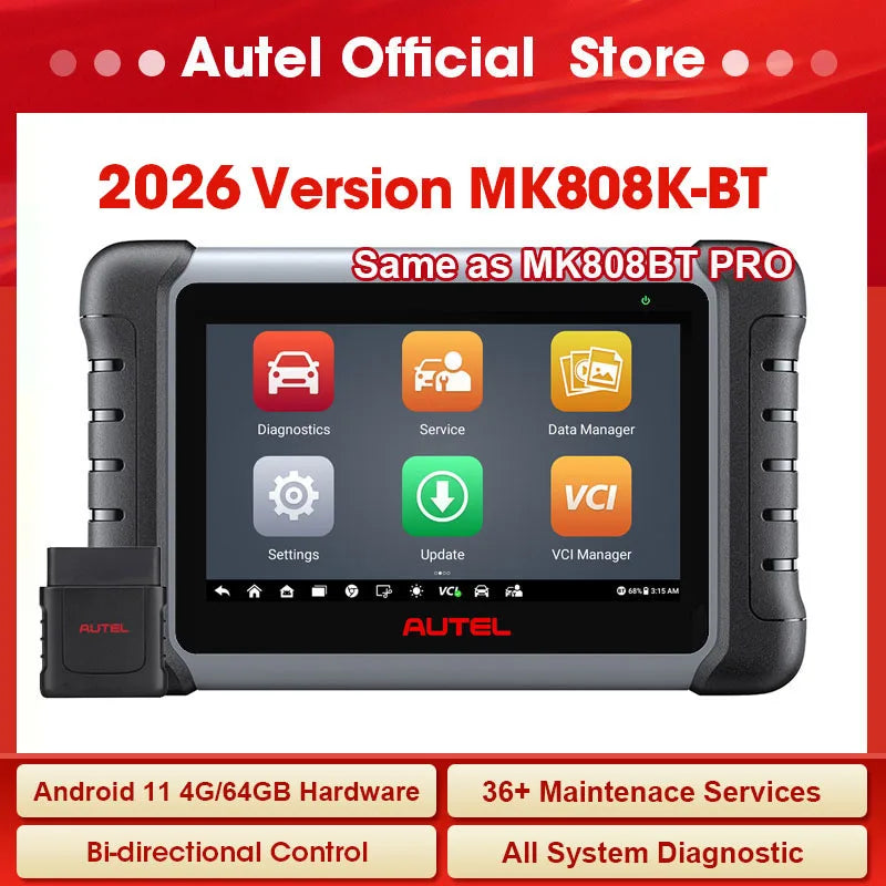 Autel MaxiCOM MK808KBT PRO OBD2 Diagnostic Tool Bidirectional Control