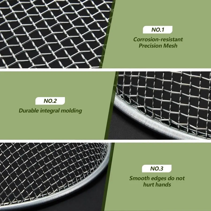3 Pack Stainless Steel Sand Sifter For Garden Soil