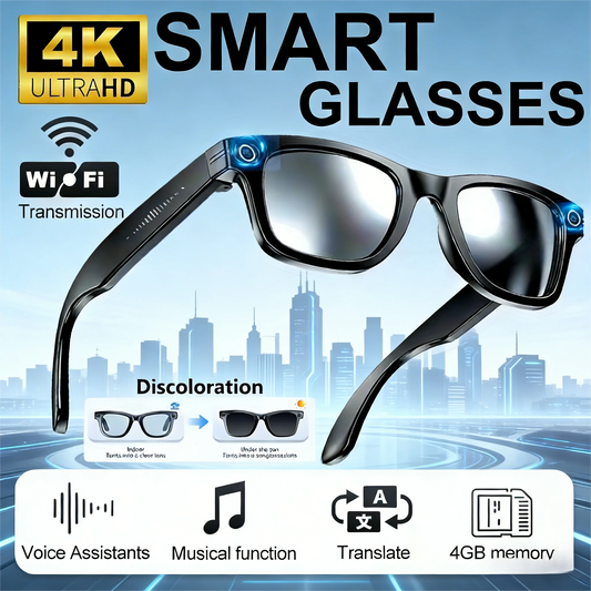 Giinova AI Smart Video Glasses With 8MP Camera 4K Recording by S And B Enterprise