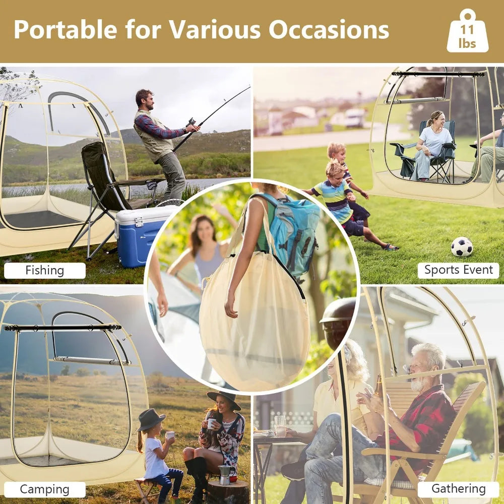 Unbrand Instant Pop Up Tent Weatherproof Shelter For 5-6 People