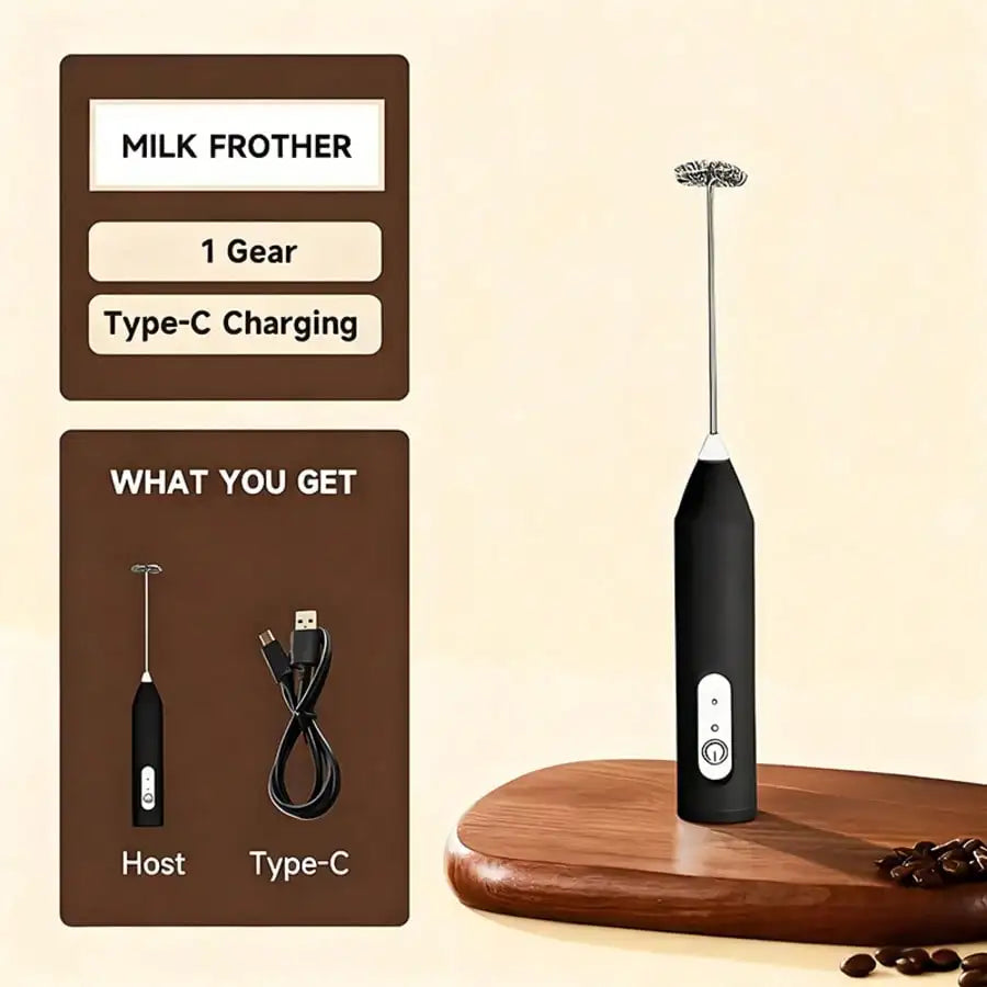 1-Pack Handheld Electric Mixer, Egg Beater, Milk Frother, Coffee, Latte And Cappuccino Frother, Matcha Blender, Kitchen Gadgets by S And B Enterprise