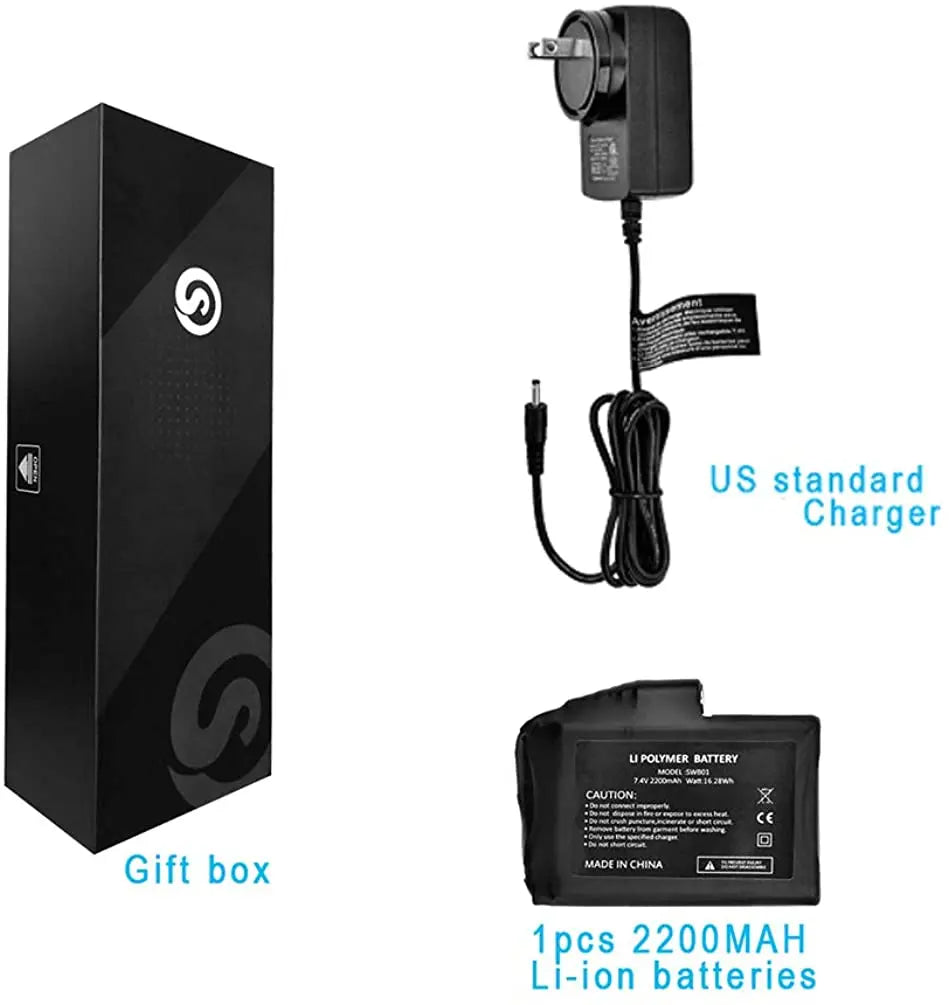 Savior heated knit beanie with 2200mAh Li-ion battery and US charger in gift box by S And B Enterprise