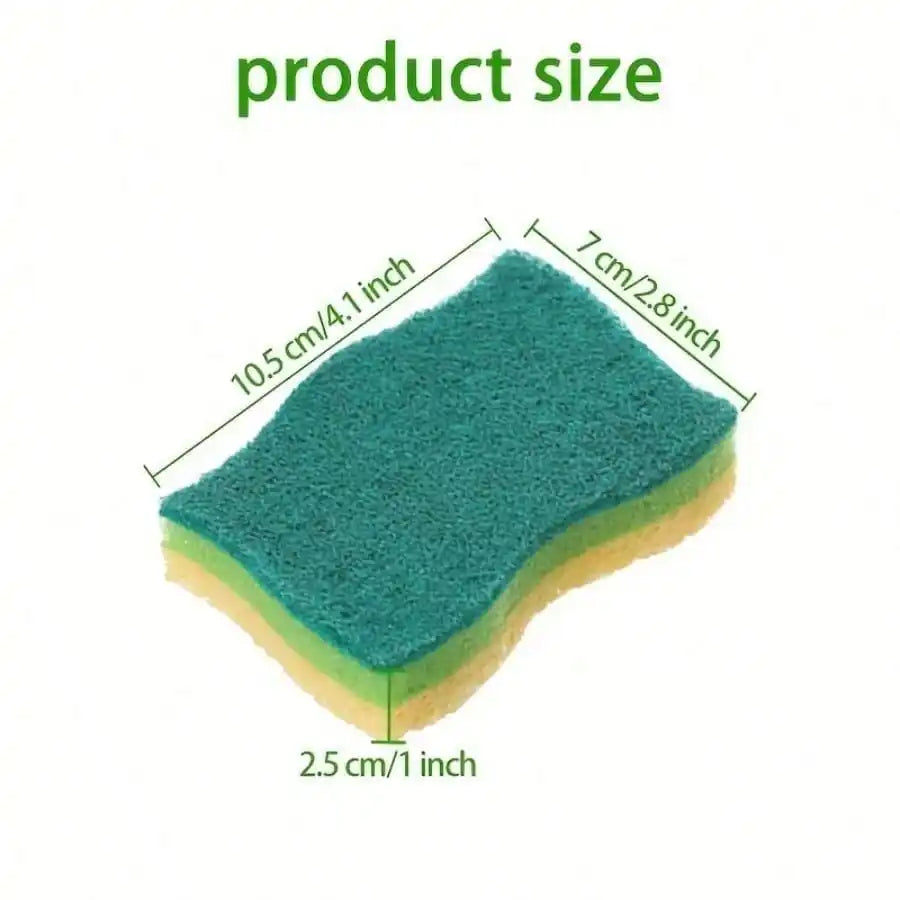 10pcs Kitchen Cleaning Sponges, Dishwashing Cloths, Multi-Functional Stain Removal Pads, Household Cleaning Supplies, Advanced Non-Scratch Dishwashing Sponges, Super Absorbent Durable Kitchen Sponges