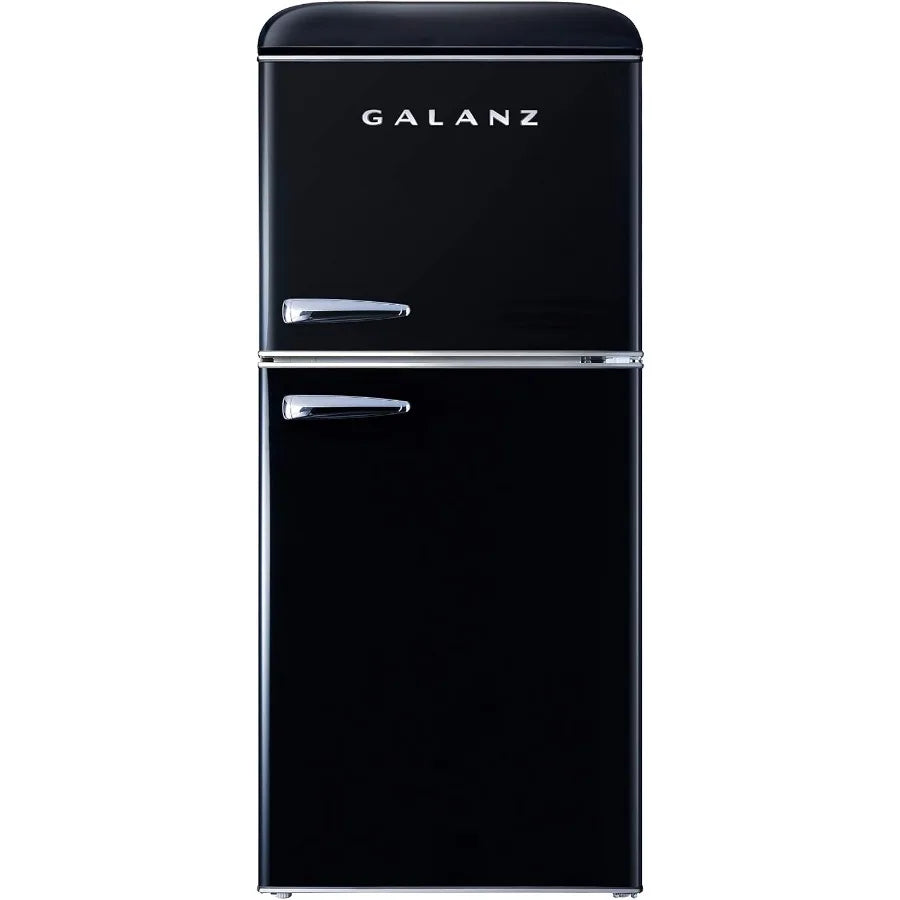 MDNG GLR40TBKER Retro Refrigerator With Dual Doors