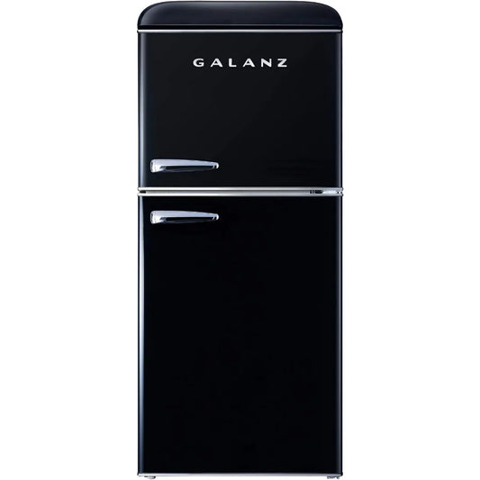 MDNG GLR40TBKER Retro Refrigerator With Dual Doors