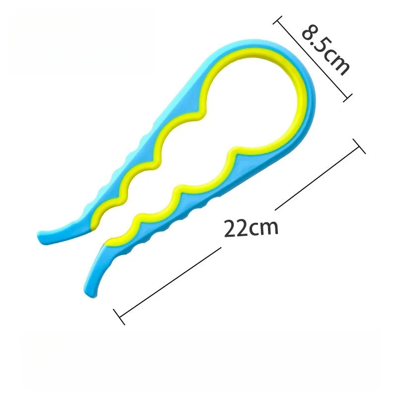MultiPurpose 4-in-1 Jar Opener Durable Plastic Bottle Openers Children Easy Grip Twist Tools Kitchen Gadget Home Accessories by S And B Enterprise