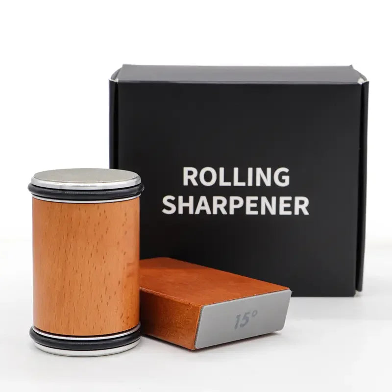 Roller Knife Sharpener Set With Magnetic Angle Guide Diamond Stones by S And B Enterprise