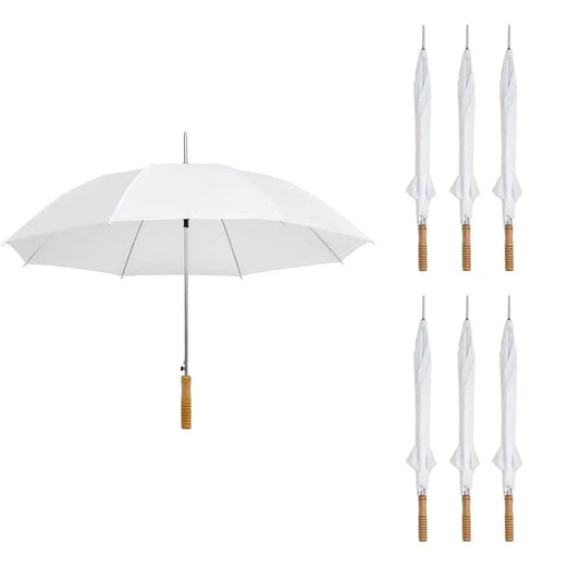 7 Pack Manual Open Umbrellas With Nylon And Polyester Canopy