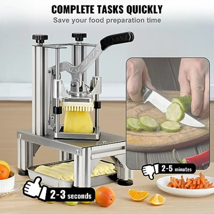 Commercial French Fry Cutter With Replacement Blades And Dicer by S And B Enterprise