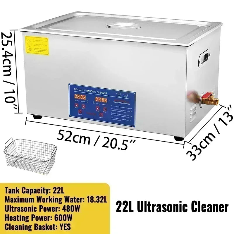 VEVOR Ultrasonic Cleaner for Dishes, Jewelry, and Tools