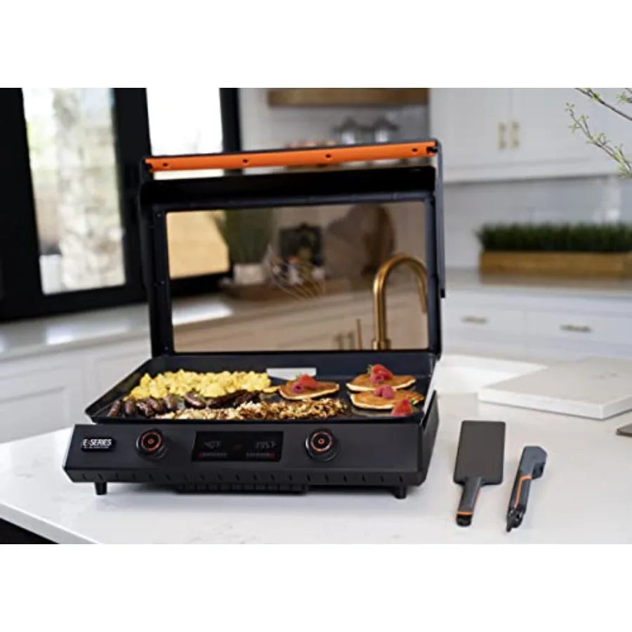 OLOEY Electric Griddle Nonstick With Lid For Indoor And Outdoor Use