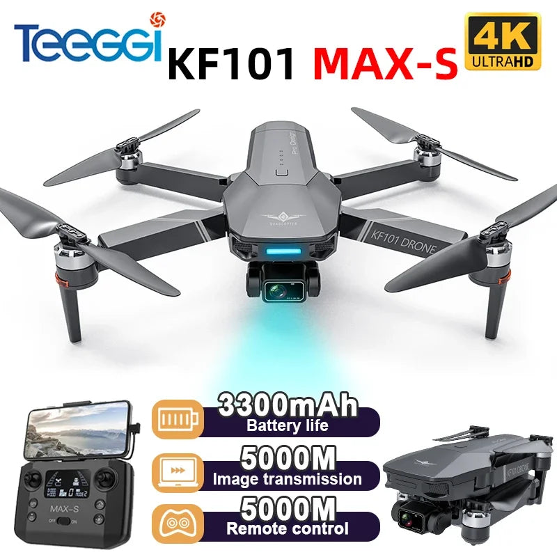 Teeggi KF101 Max-S GPS Drone With 4K Camera Gimbal
