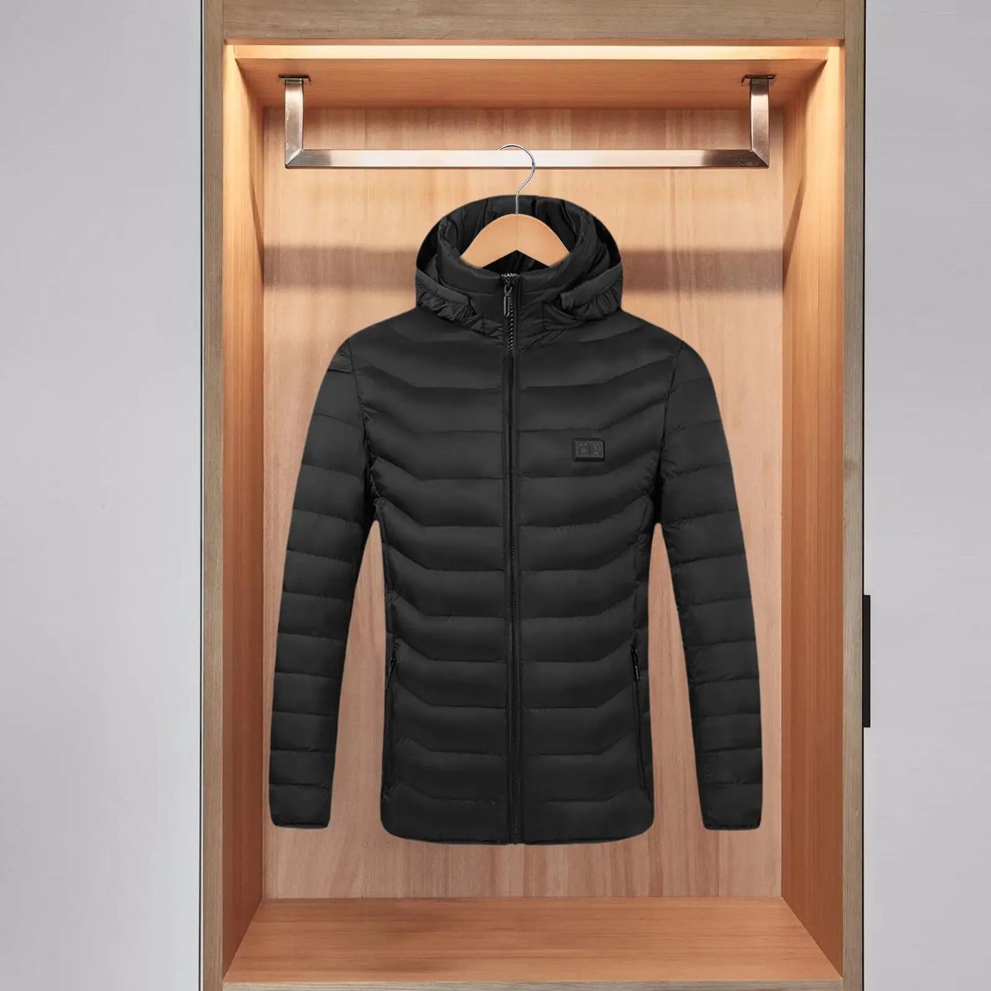 Heated Jacket Windproof Hooded Coat For Men And Women Outdoor