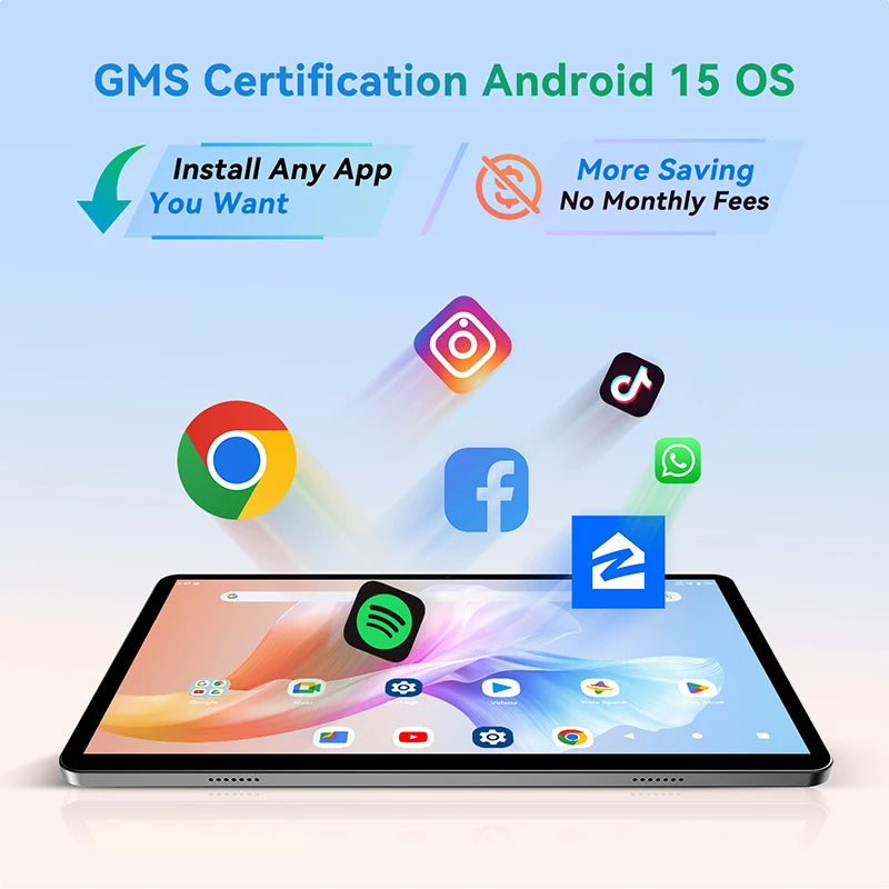 SVITOOC Android 15 Tablet Unisoc T606 12GB RAM 128GB ROM